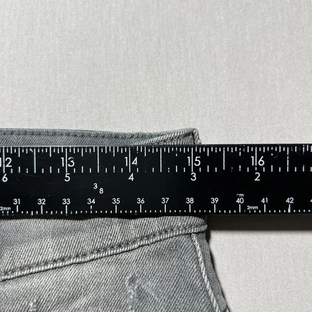 G-Star‎ RAW Defend Super Slim Jeans Mens 30x35 Gray Distressed Denim Button Fly